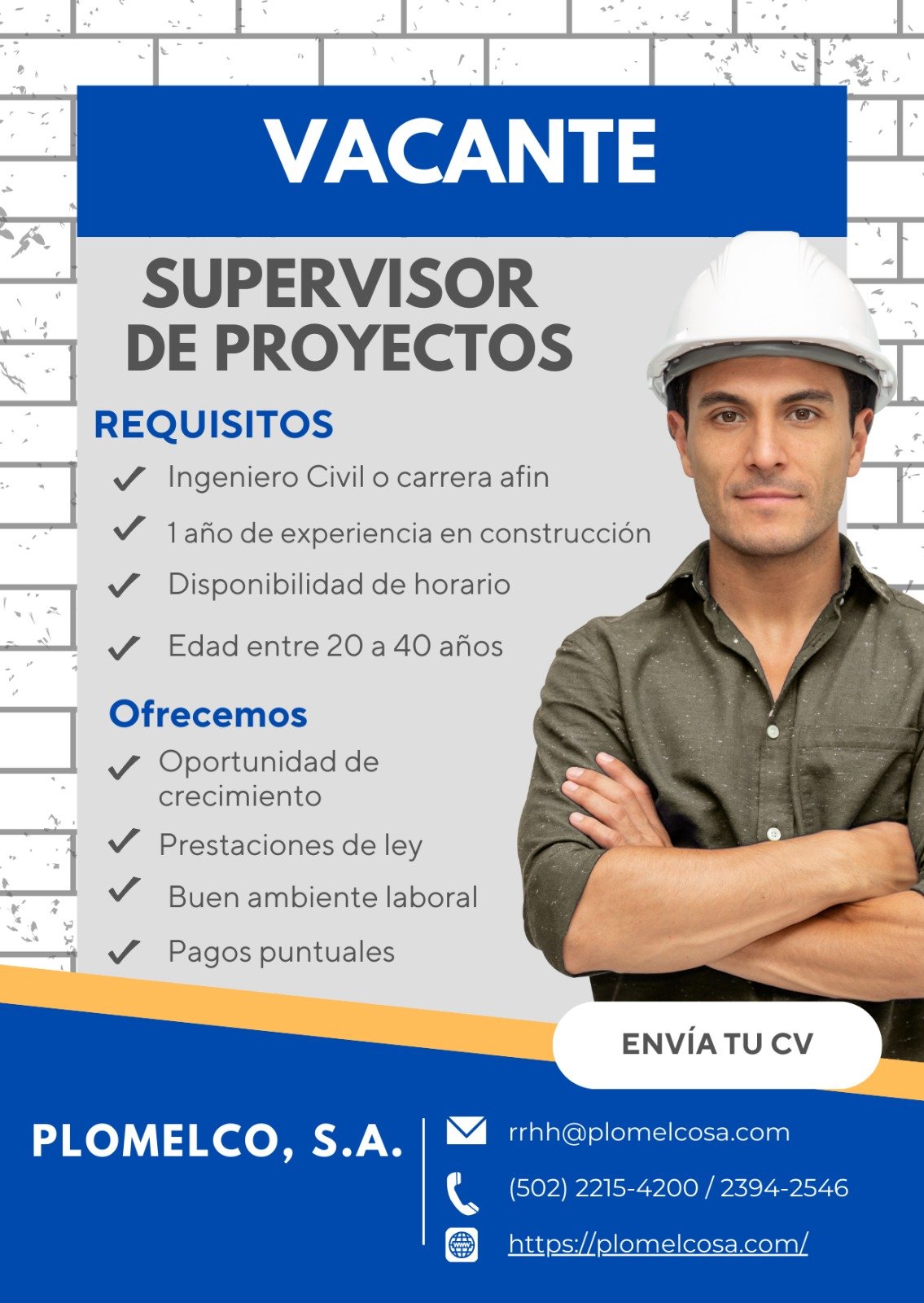 Oferta laboral vigente