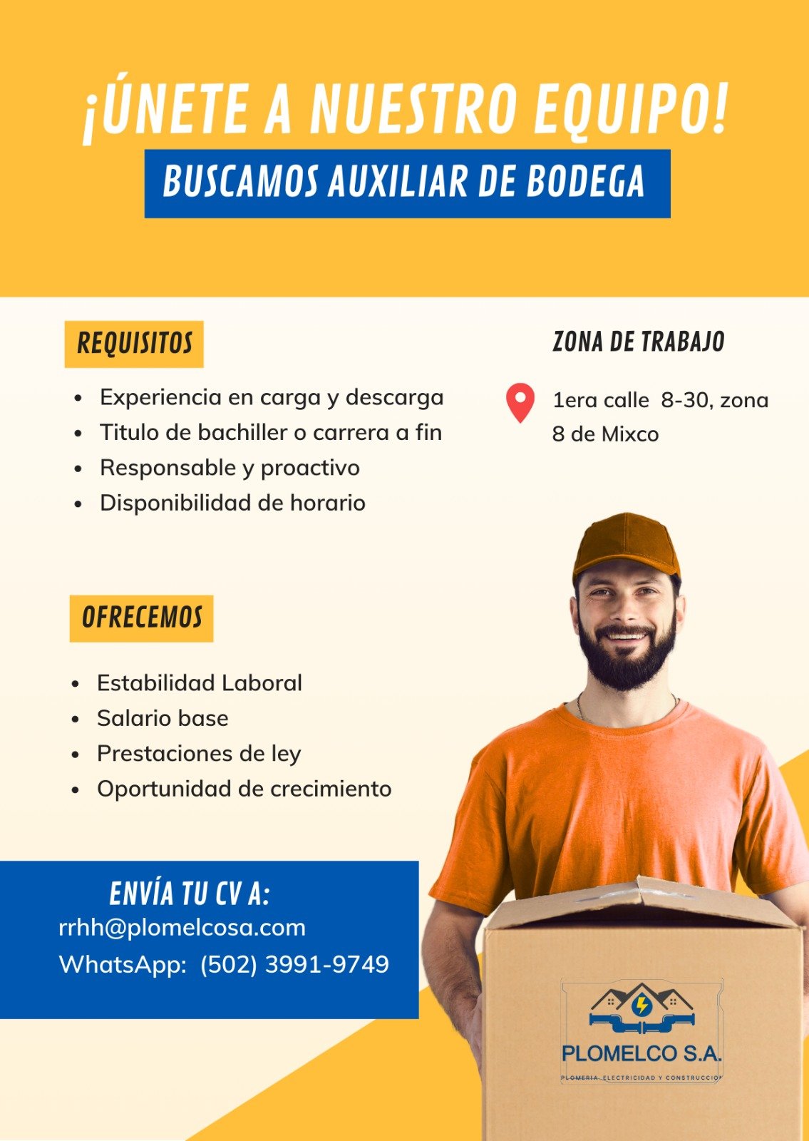 Oferta laboral vigente